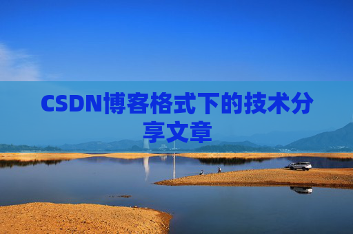 CSDN博客格式下的技术分享文章